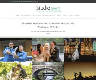 Studiosw19.com.au(Studio SW19 are your Wedding Photography Brisbane Specialists. Weddings are all that we do) Screenshot