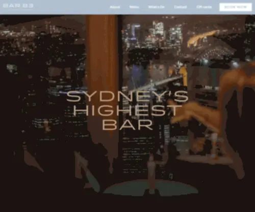 Studiosydneytower.com.au(Bar 83 at Sydney Tower) Screenshot