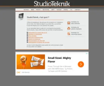 Studioteknik.com(Web design service and more) Screenshot