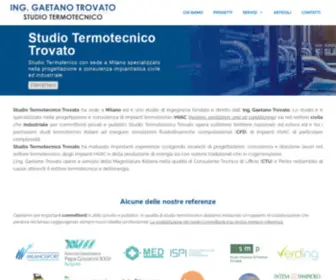 Studiotermotecnicotrovato.it(Studio Termotecnico con sede a Milano attivo sull'intero territorio Nazionale) Screenshot