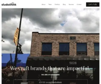 Studiothink.com(Vancouver Web Design and Branding Agency) Screenshot