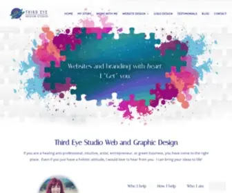 Studiothirdeye.com(Health and Wellness Website design...Affordable Healing Arts Website and Graphic Design) Screenshot