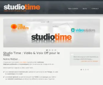 Studiotime.com(Studio Time Vidéo & Voix Off pour le Web) Screenshot