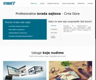 Studiov.website(Profesionalna izrada sajtova Crna Gora. Pravila izrade web sajta) Screenshot