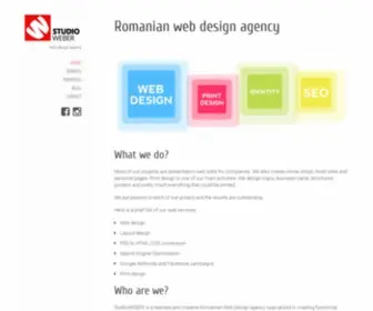 Studioweber.com(Romanian web design agency based in Brasov) Screenshot