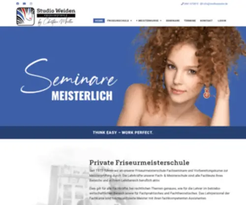 Studioweiden.de(Deine Friseurmeisterschule) Screenshot