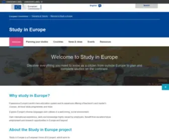 Study-IN-Europe.org(Study in Europe) Screenshot