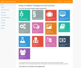 Study-IN-Holland.com(Study in Holland) Screenshot