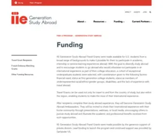 Studyabroadfunding.org(Study Abroad Scholarships) Screenshot