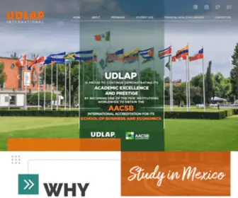 Studyabroadinmex.com(UDLAP International) Screenshot