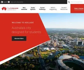Studyadelaide.com(Australia’s city designed for students) Screenshot
