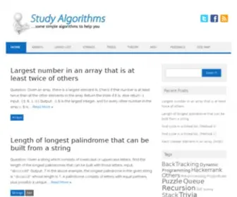Studyalgorithms.com(Studyalgorithms) Screenshot
