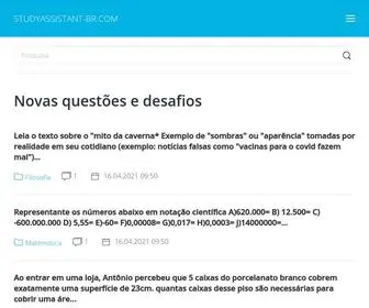 Studyassistant-BR.com(Site de perguntas e respostas da escola) Screenshot