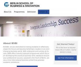 Studyatbsbi.com(Berlin School of Business & Innovation) Screenshot