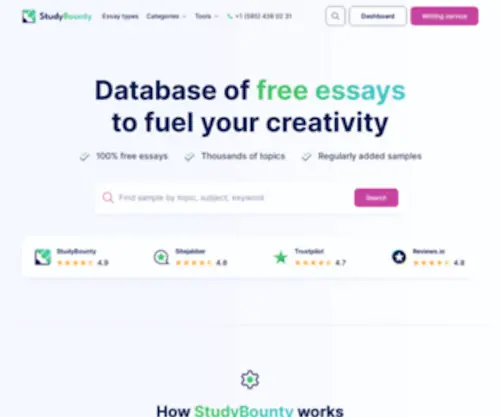 Studybounty.com(Free essays) Screenshot