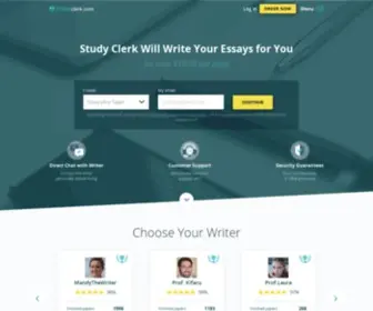 Studyclerk.com(Professional Essay Writing Service from Top Providers) Screenshot