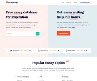 Studycorgi.com(StudyCorgi®) Screenshot