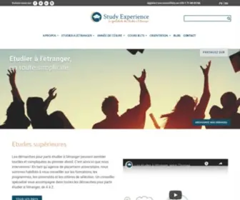 Studyexperience.fr(Study Experience : le spécialiste des études à l'étranger) Screenshot