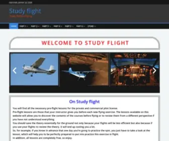 Studyflight.com(Pre-flight lessons for the private and commercial pilot license) Screenshot