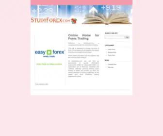 Studyforex.com(Online Foreign Exchange Guide & Forex Trading Software Downloads) Screenshot