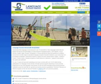 Studyglobal.com(Language courses abroad at language schools all over the world. StudyGlobal) Screenshot