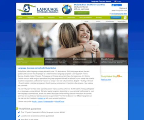 Studyglobal.it(Language courses abroad at language schools all over the world. StudyGlobal) Screenshot