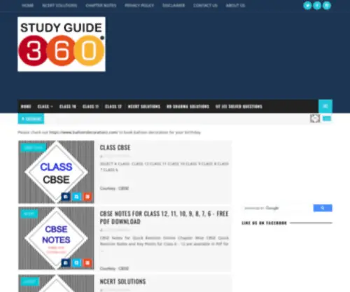 Studyguide360.com(Free Study Material) Screenshot