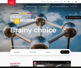 Studyinbelgium.be(Trouver) Screenshot