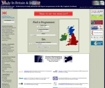 Studyinbritain.com(Study In Britain & Ireland) Screenshot