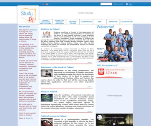 Studyinginpoland.com(Etudier Visiter) Screenshot