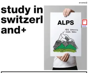 Studyinginswitzerland.ch(Study in switzerland) Screenshot