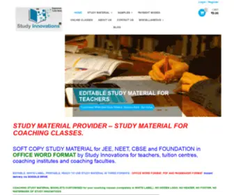 Studyinnovations.com(Editable Study Material for JEE) Screenshot