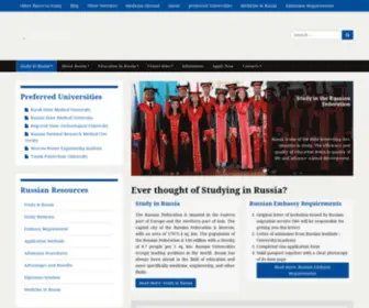 Studyinrussia.com.ng(Study in The Russian Federation) Screenshot