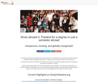 Studyinthailand.org(This Web site) Screenshot