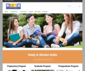 Studyinukraineguide.com(Study in Ukraine Guide) Screenshot