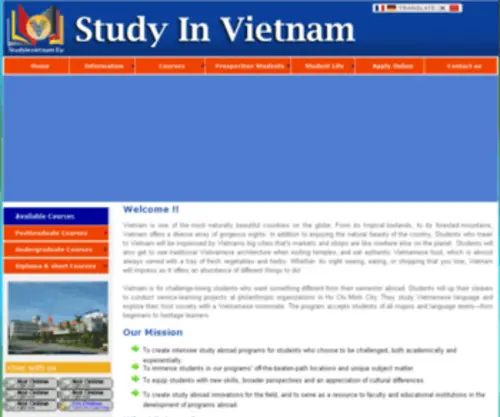 Studyinvietnamasia.com(Study in Vietnam Asia) Screenshot
