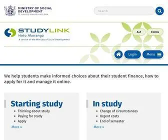 Studylink.govt.nz(Studylink) Screenshot