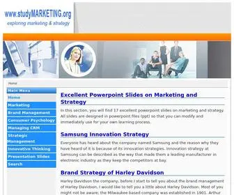Studymarketing.org(Best Website on Marketing Strategy) Screenshot