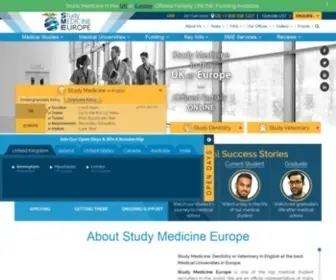Studymedicineeurope.com(Study Medicine Abroad in English) Screenshot