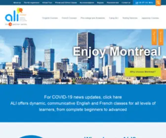 Studymontreal.com(Language School Montreal) Screenshot