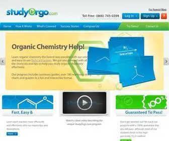 Studyorgo.com(Online help with organic chemistry from) Screenshot