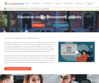 Studyportals.eu(The Global Study Choice Platform Website Inquiry Form) Screenshot