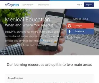 Studyprn.com(Online Medical Revision and CPD Resources) Screenshot