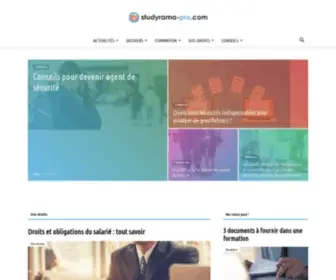 Studyrama-Pro.com(Tout sur l'emploi et la formation) Screenshot