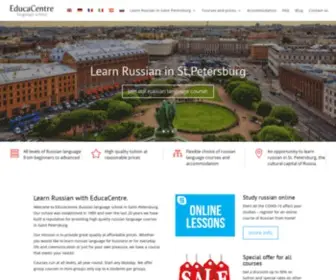 Studyrussian.spb.ru(Russian language school in Saint) Screenshot