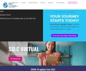 Studysslc.com(Sprott Shaw Language College) Screenshot