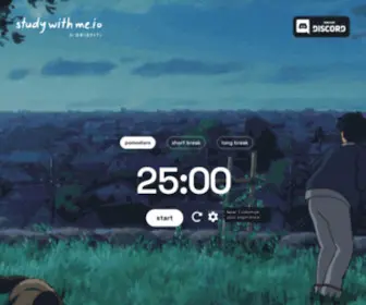 Studywithme.io(Aesthetic Pomodoro Timer) Screenshot