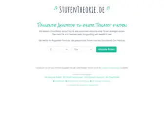 Stufentheorie.de(Akkorde einer Tonart finden) Screenshot