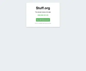 Stuff.org(Domain name for sale) Screenshot