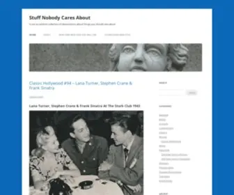 Stuffnobodycaresabout.com(Stuff Nobody Cares About) Screenshot